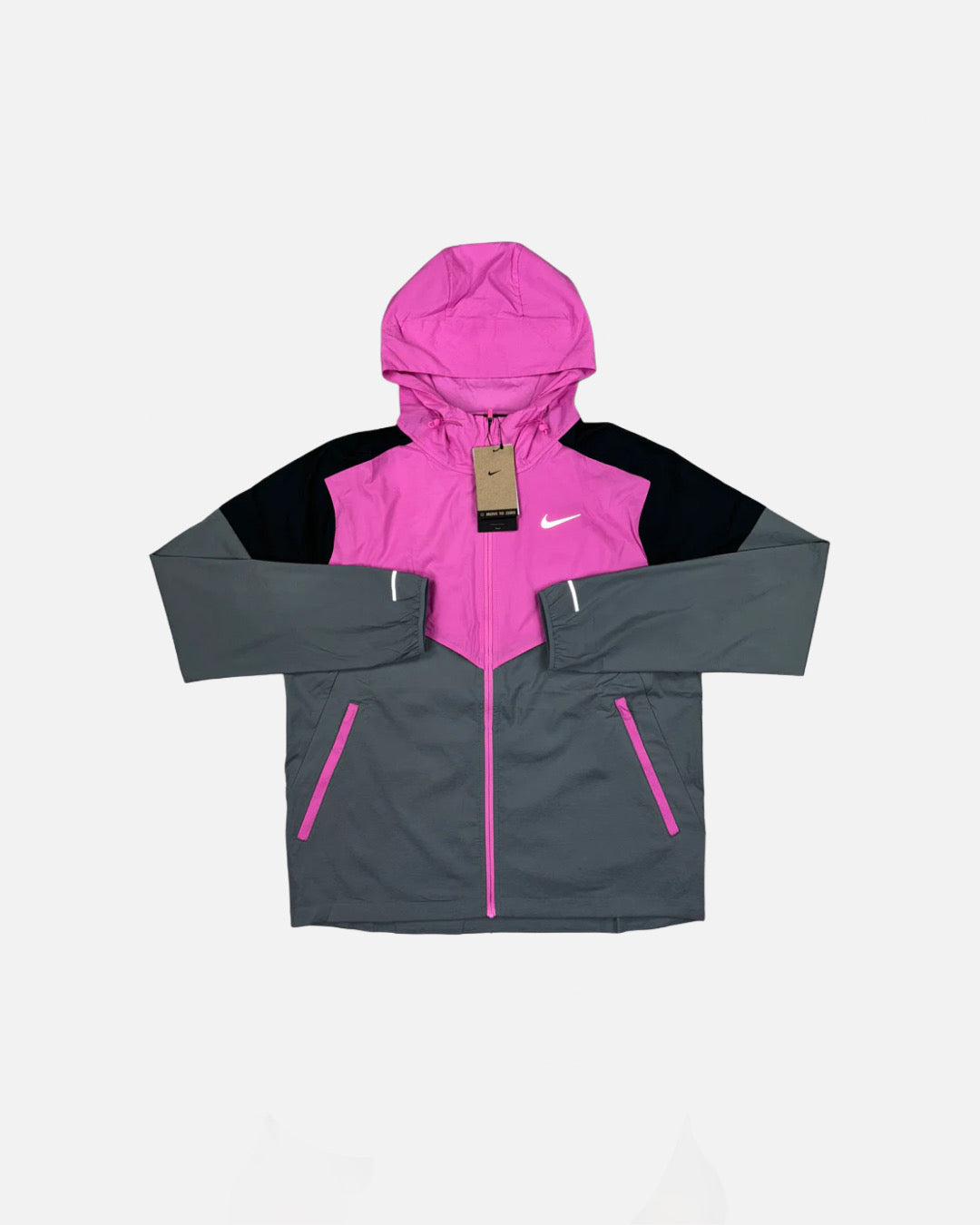 Veste Nike running - gris/rose/noir