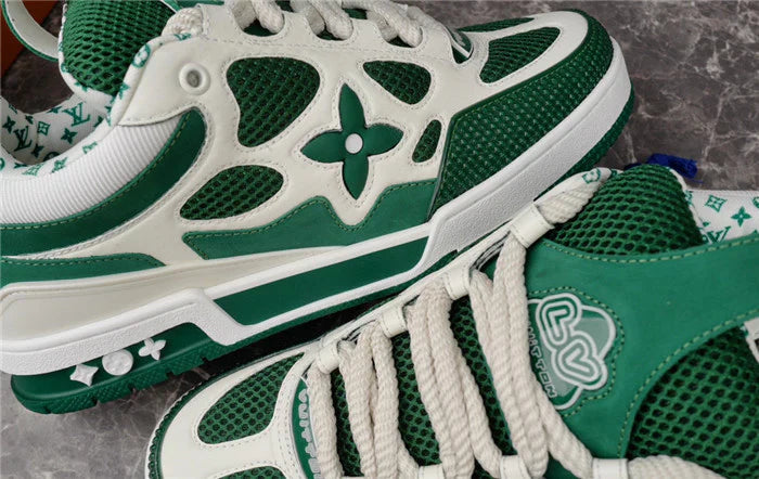 LOUIS VUITTON SKATE SNEAKER VERT BLANC