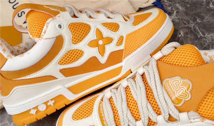 LOUIS VUITTON SKATE SNEAKER JAUNE BLANC