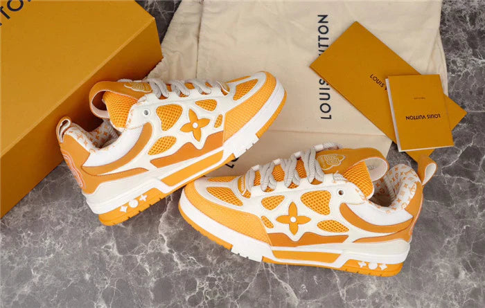 LOUIS VUITTON SKATE SNEAKER JAUNE BLANC