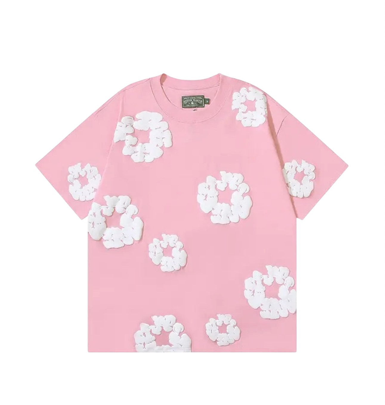 T-Shirt à fleurs - rose