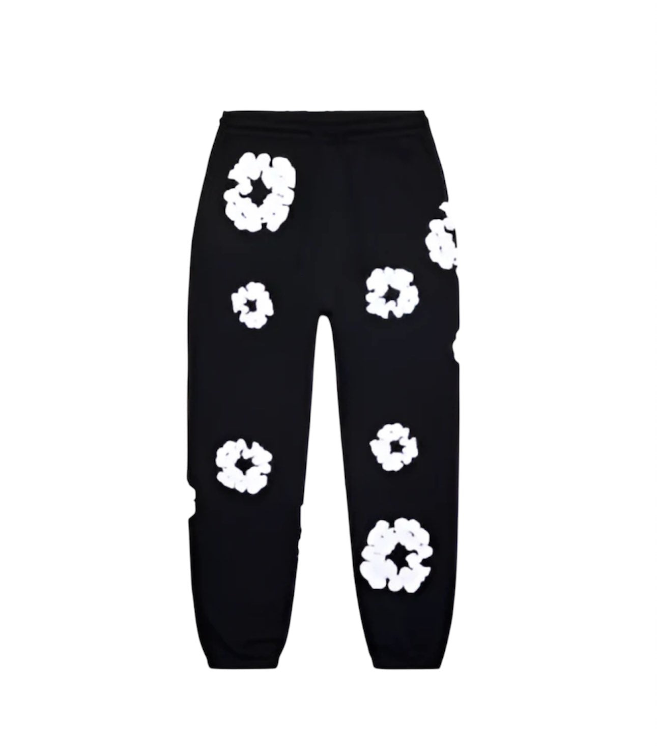 Pantalon à fleurs - noir