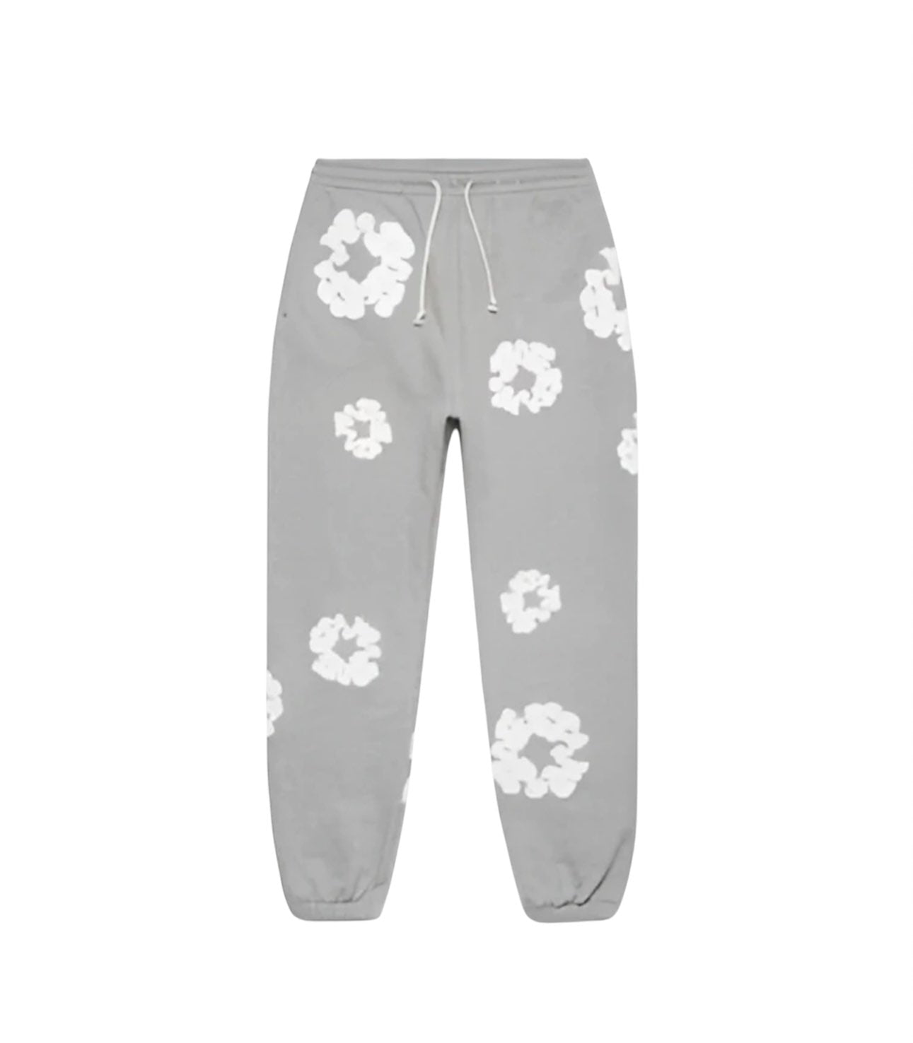 Pantalon à fleurs - gris